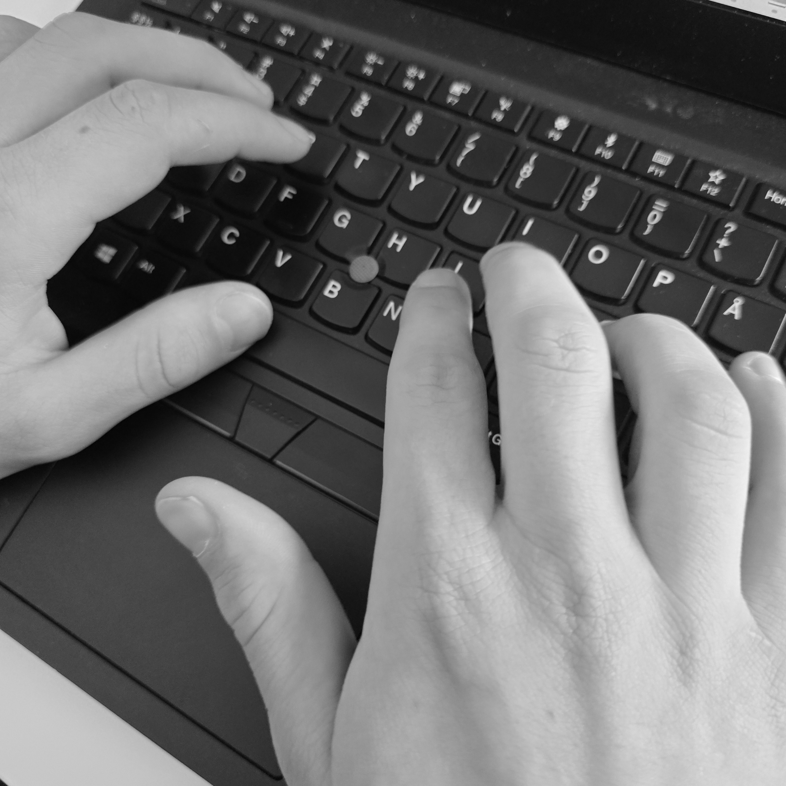 Skrivning på tastatur